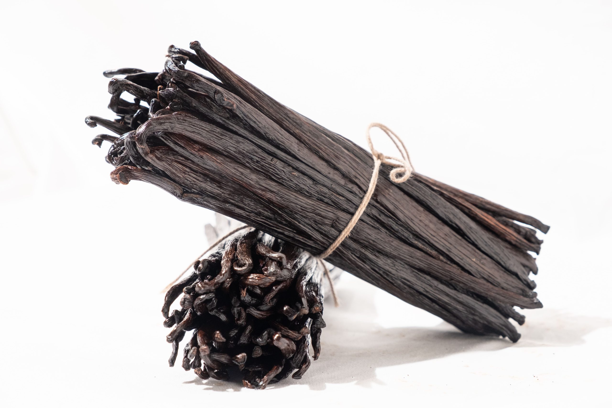 Tahitensis vanilla beans featured in a comparison of Planifolia Vanilla vs Tahitensis Vanilla